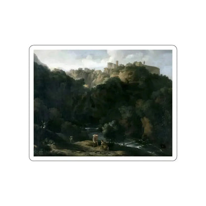 DUGHET, Gaspard - A View of Tivoli, with the Teverone Flowing Beneath (Artwork) STICKER Vinyl Die-Cut Decal - The Sticker Space