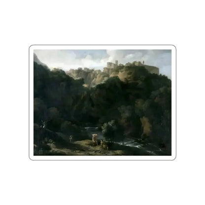 DUGHET, Gaspard - A View of Tivoli, with the Teverone Flowing Beneath (Artwork) STICKER Vinyl Die-Cut Decal - The Sticker Space