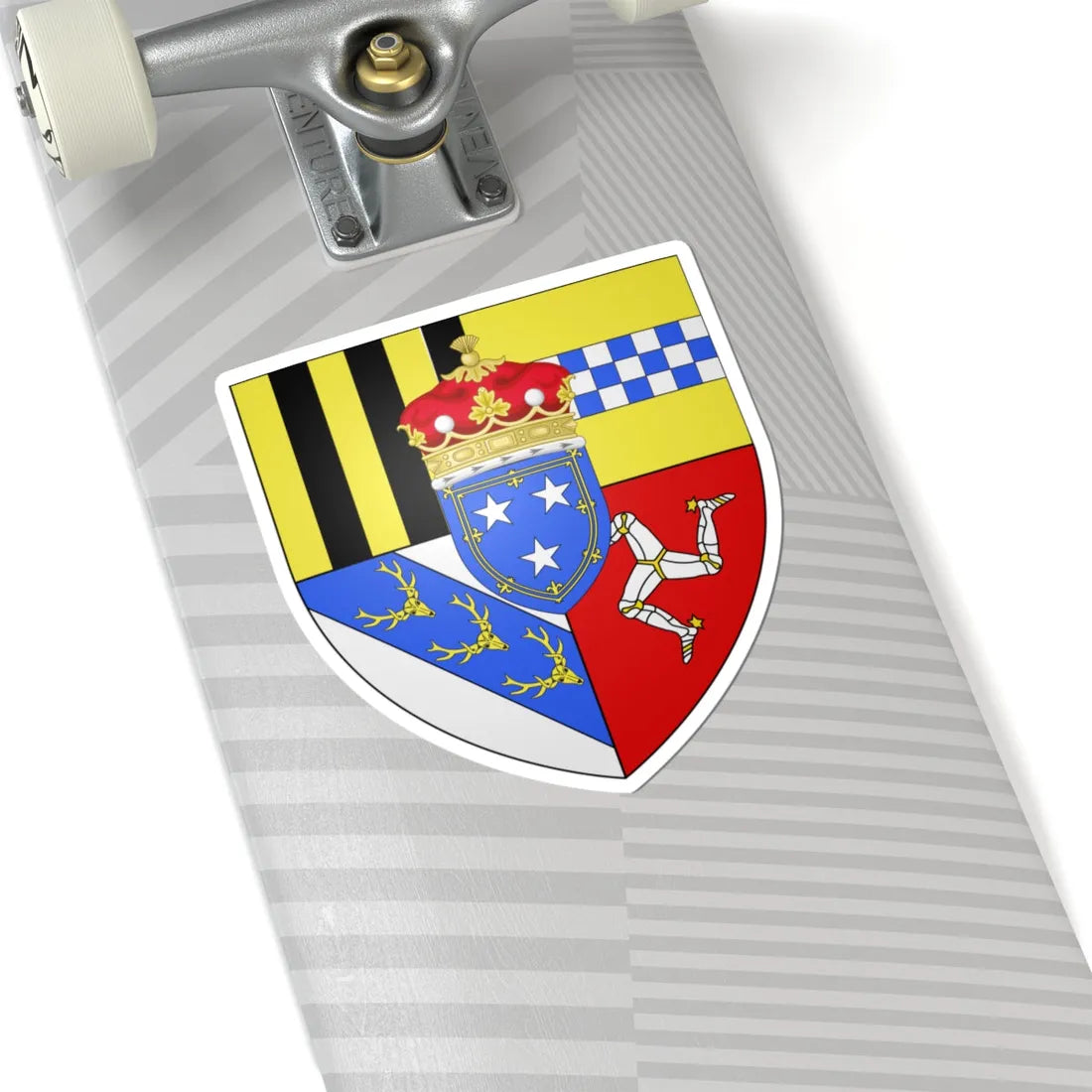 Duke of Atholl arms (Scotland) (Coat of Arms) STICKER Vinyl Kiss-Cut Decal - The Sticker Space