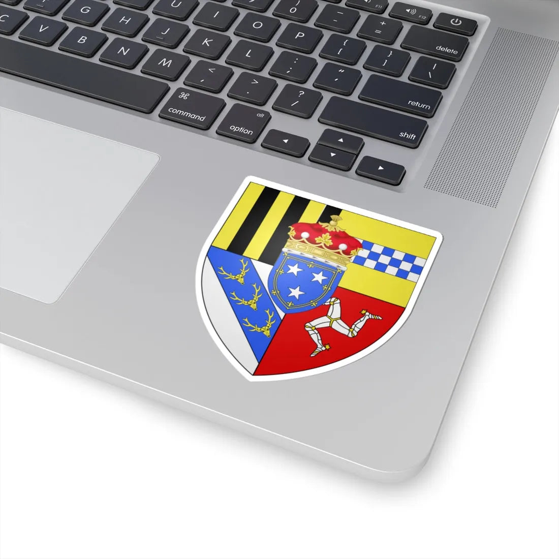 Duke of Atholl arms (Scotland) (Coat of Arms) STICKER Vinyl Kiss-Cut Decal - The Sticker Space