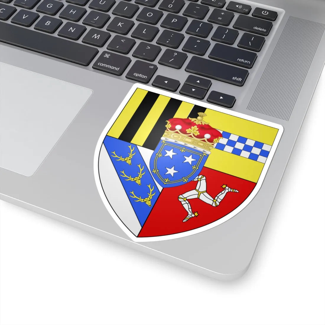 Duke of Atholl arms (Scotland) (Coat of Arms) STICKER Vinyl Kiss-Cut Decal - The Sticker Space