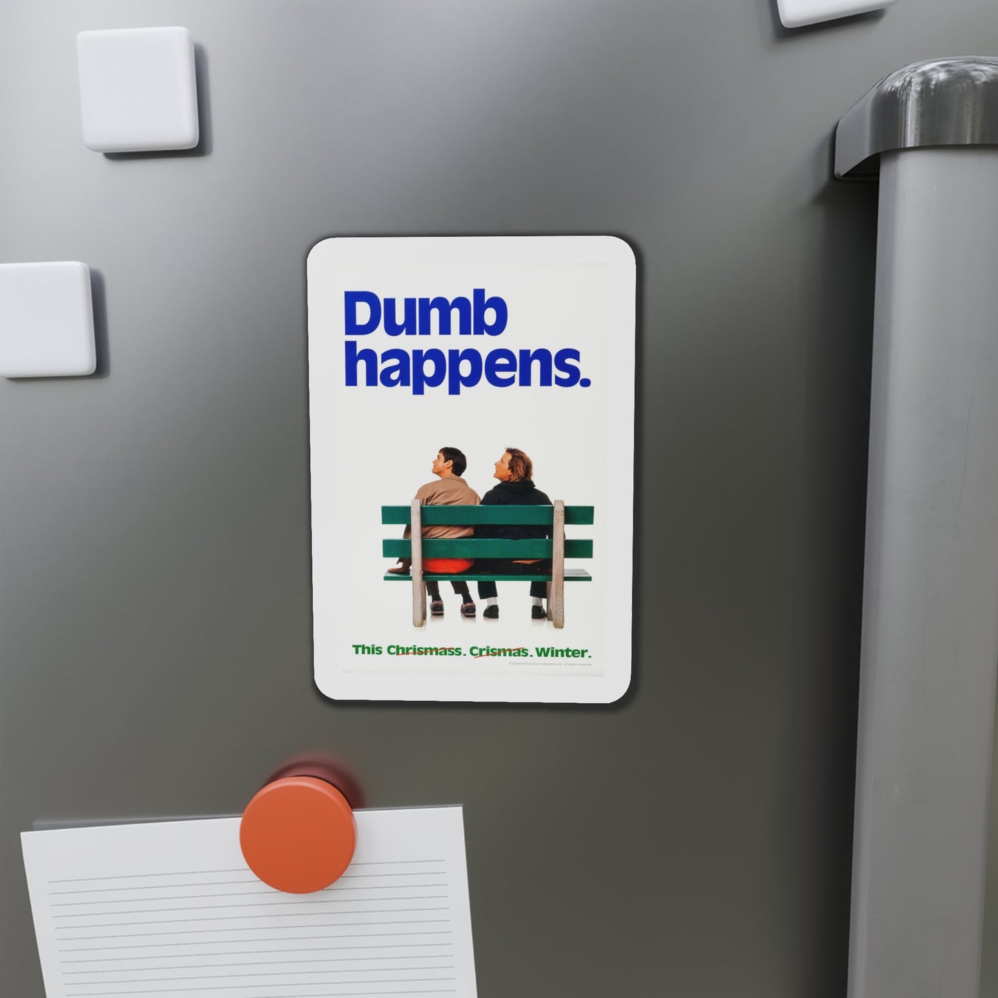 Dumb And Dumber 1994 Movie Poster Die-Cut Magnet-The Sticker Space