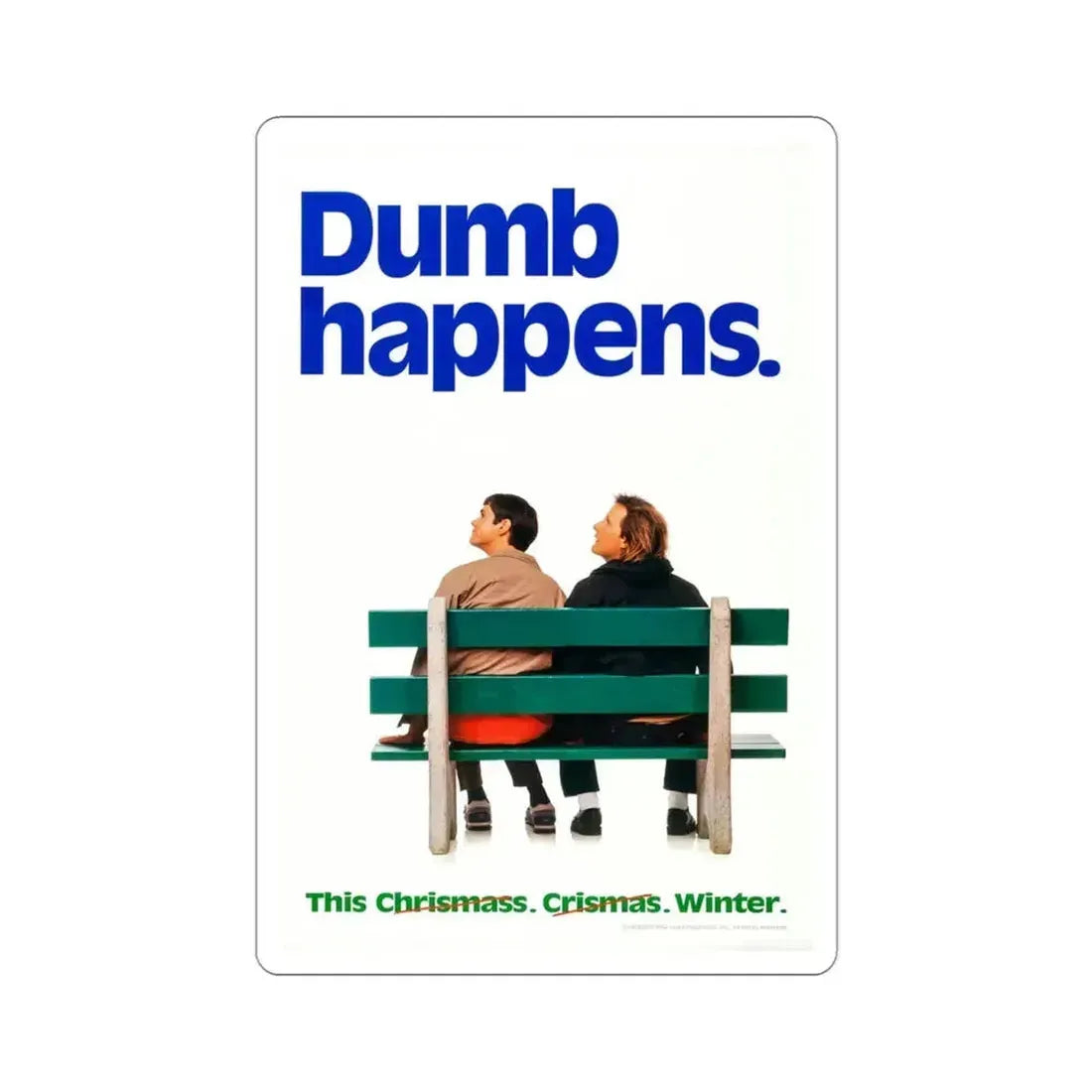 Dumb And Dumber 1994 Movie Poster STICKER Vinyl Die-Cut Decal 3 Inch - The Sticker Space