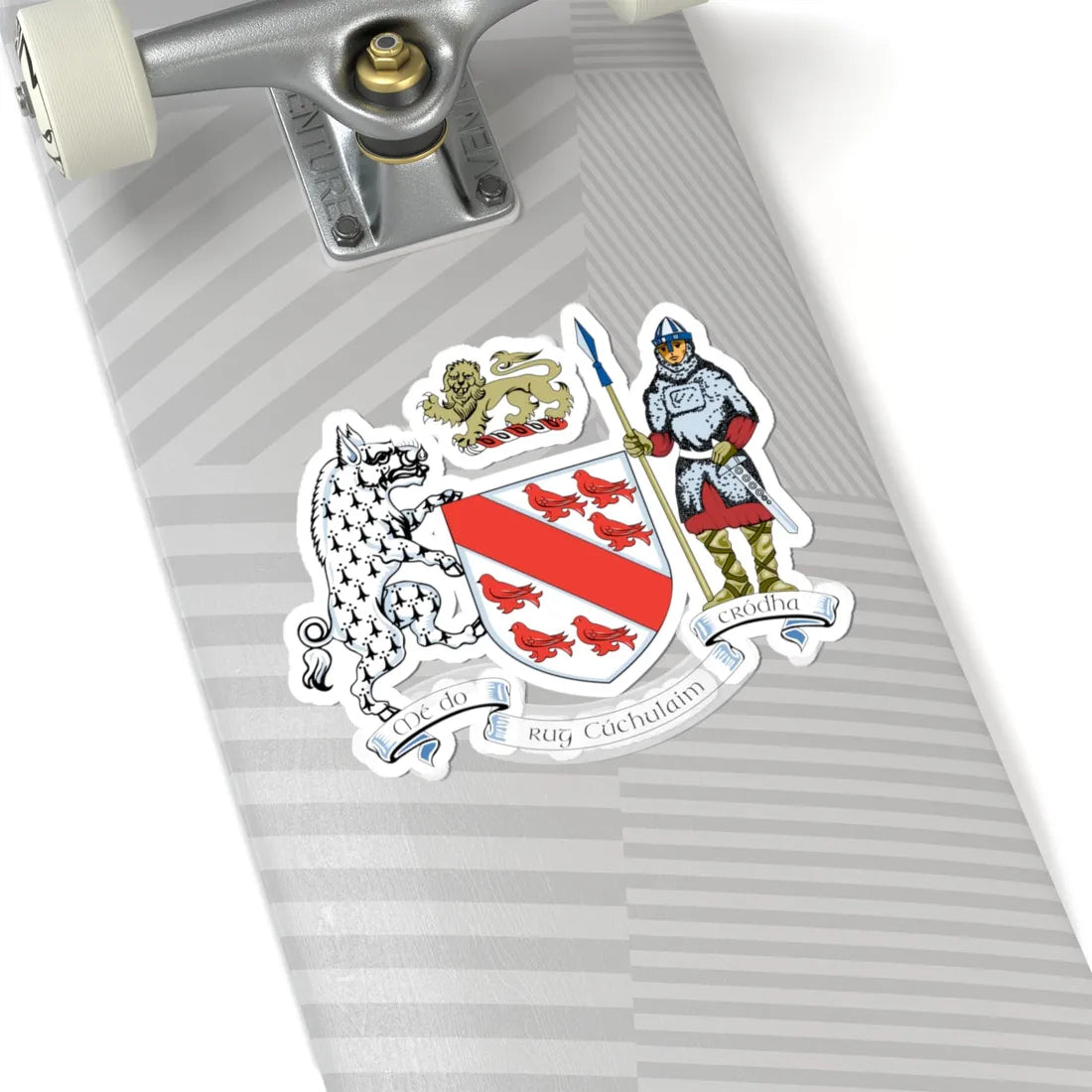 Dundalk Town Crest (Ireland) (Coat of Arms) STICKER Vinyl Kiss-Cut Decal - The Sticker Space