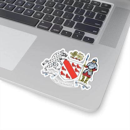 Dundalk Town Crest (Ireland) (Coat of Arms) STICKER Vinyl Kiss-Cut Decal - The Sticker Space