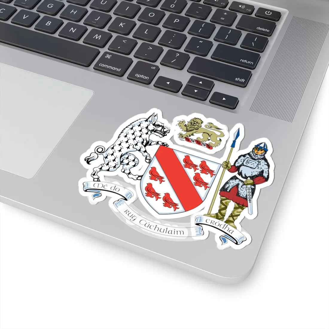 Dundalk Town Crest (Ireland) (Coat of Arms) STICKER Vinyl Kiss-Cut Decal - The Sticker Space
