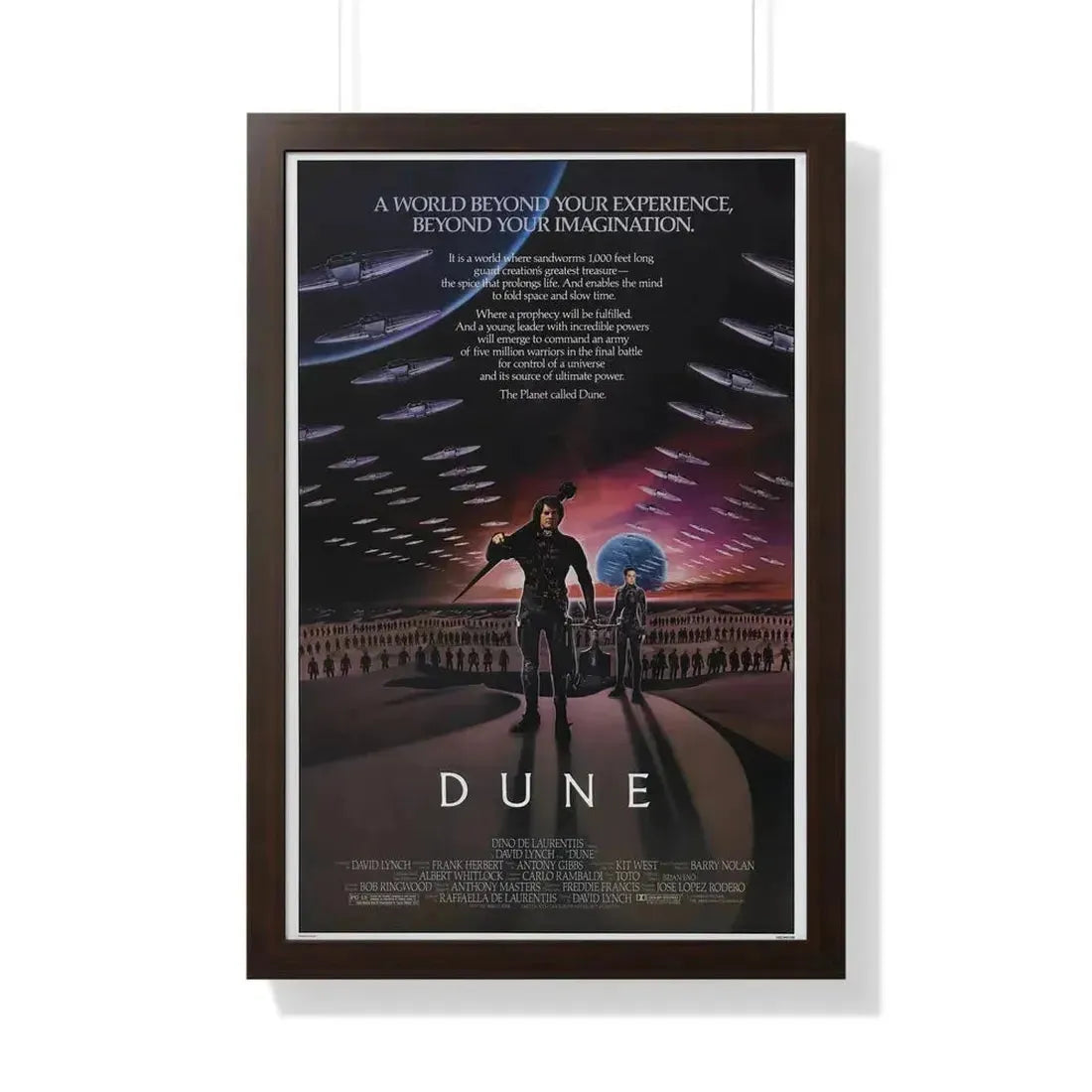 DUNE 1984 - Framed Movie Poster - The Sticker Space