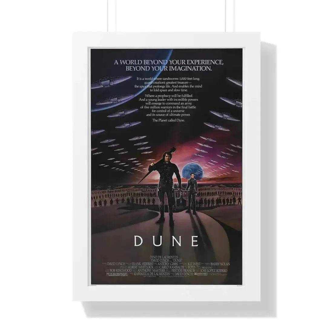 DUNE 1984 - Framed Movie Poster - The Sticker Space