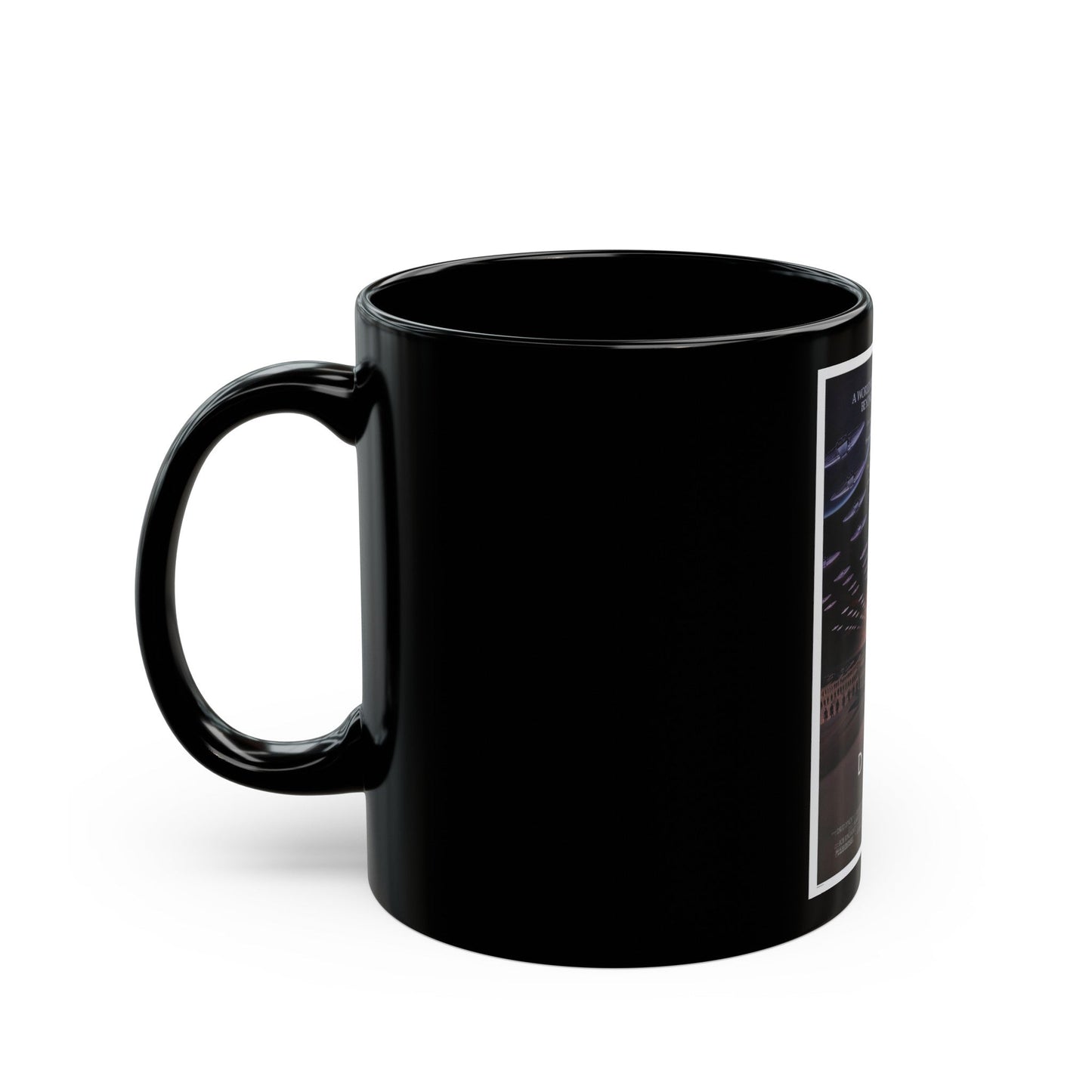 DUNE 1984 Movie Poster - Black Coffee Mug-The Sticker Space