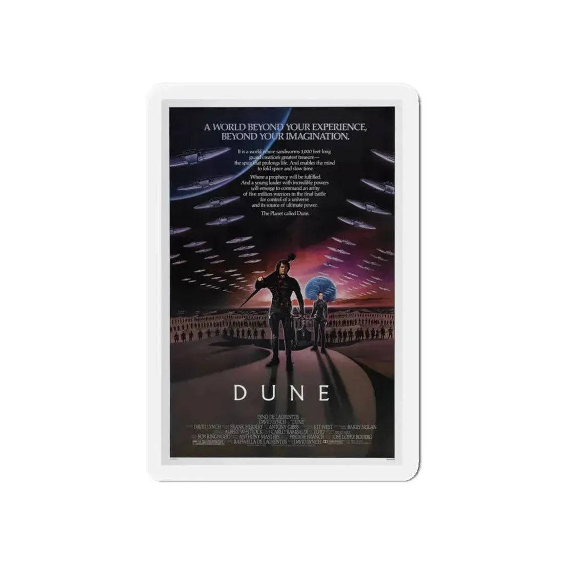 DUNE 1984 Movie Poster - Refrigerator Magnet - The Sticker Space