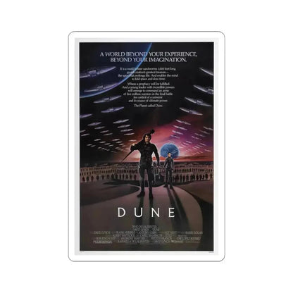 DUNE 1984 Movie Poster - STICKER Vinyl Kiss-Cut Decal 3 Inch White - The Sticker Space