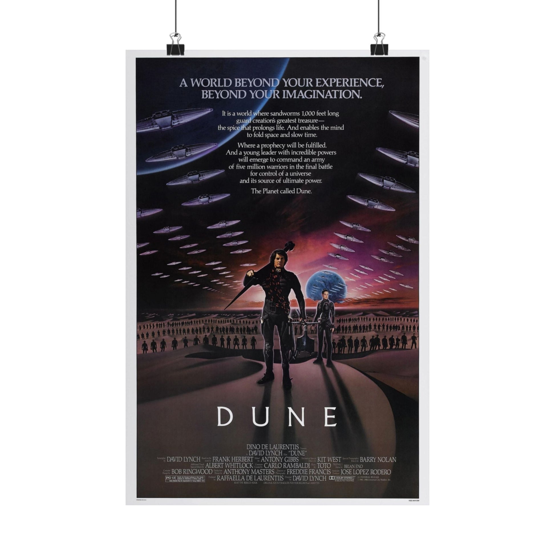 DUNE 1984 - Paper Movie Poster-12″ x 18″-The Sticker Space