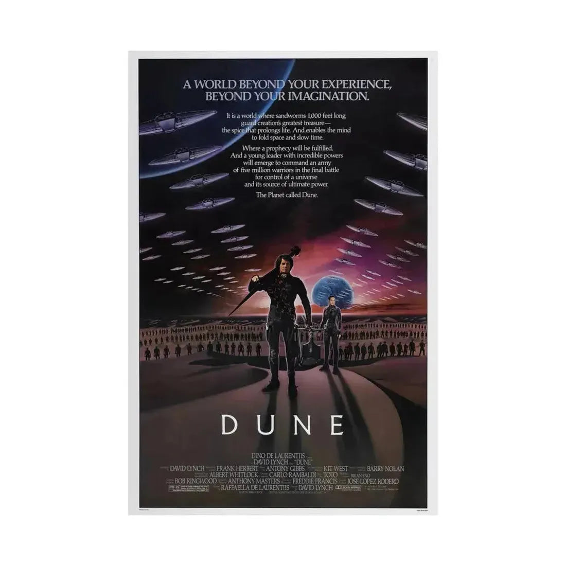 DUNE 1984 - Paper Movie Poster - The Sticker Space