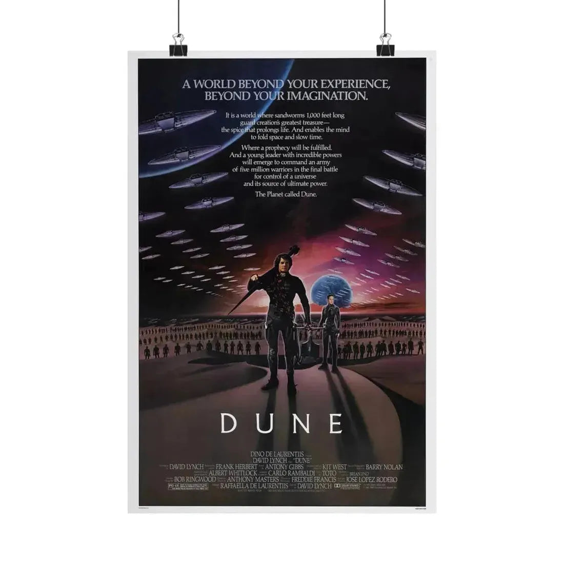 DUNE 1984 - Paper Movie Poster - The Sticker Space