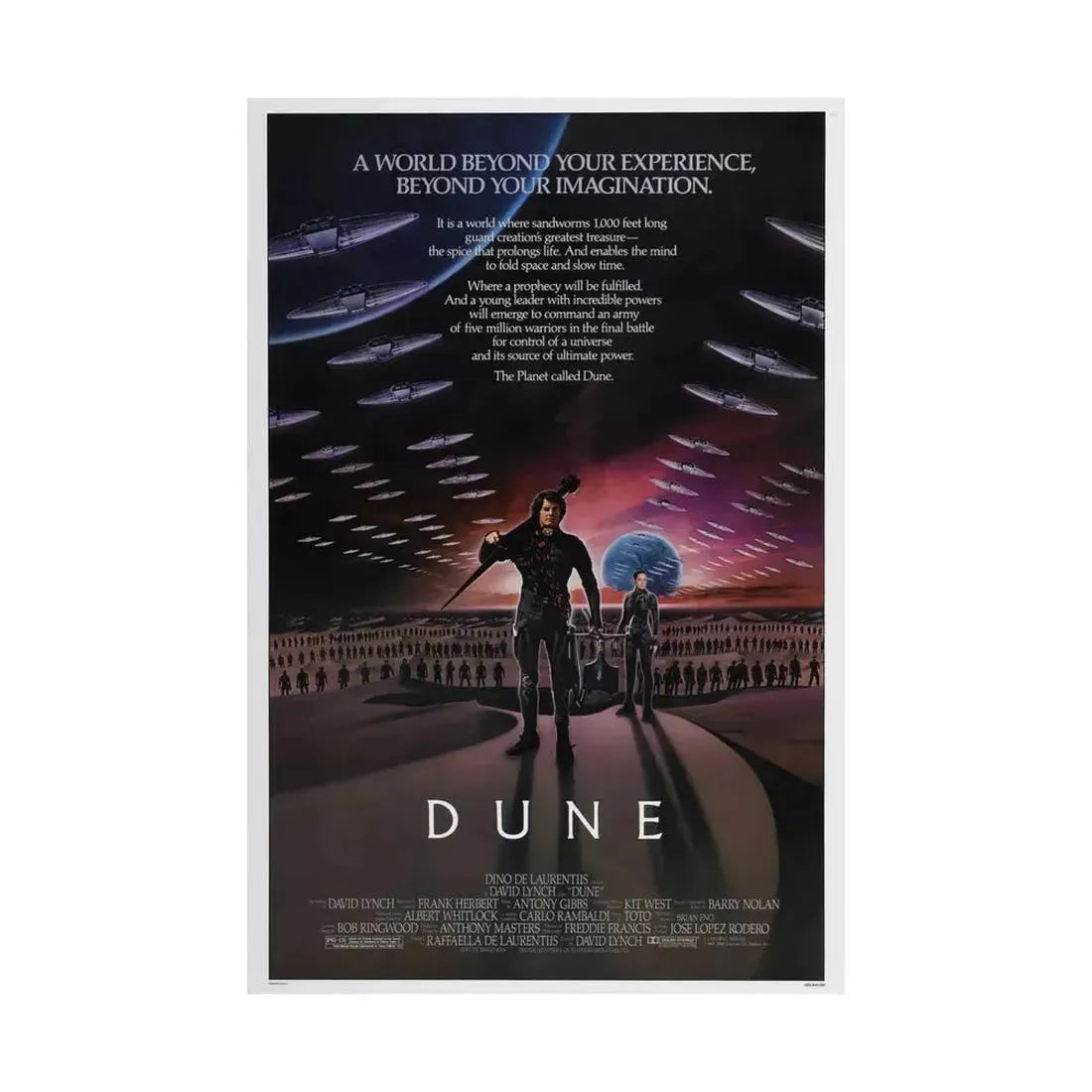 DUNE 1984 - Paper Movie Poster - The Sticker Space