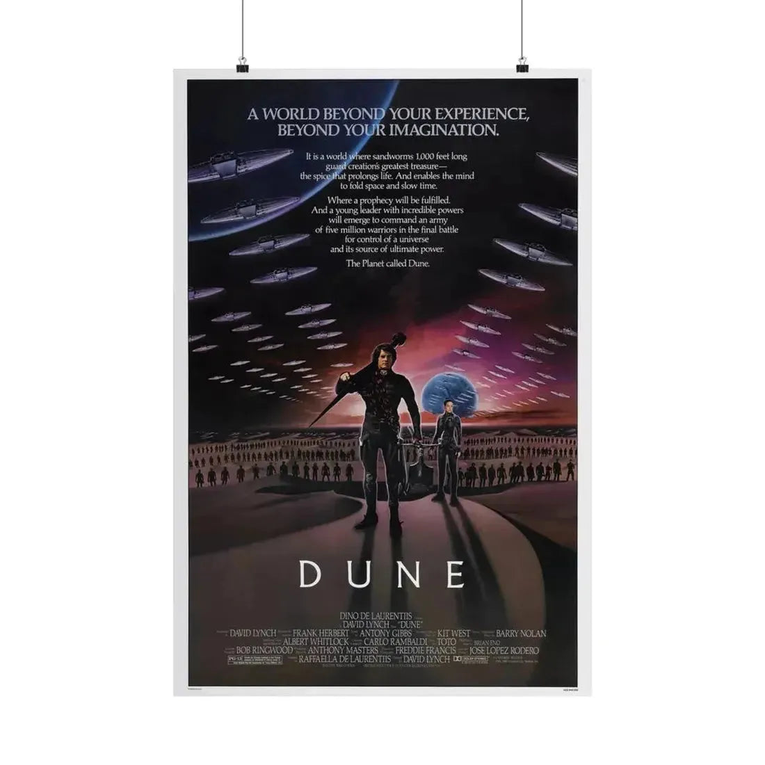 DUNE 1984 - Paper Movie Poster - The Sticker Space
