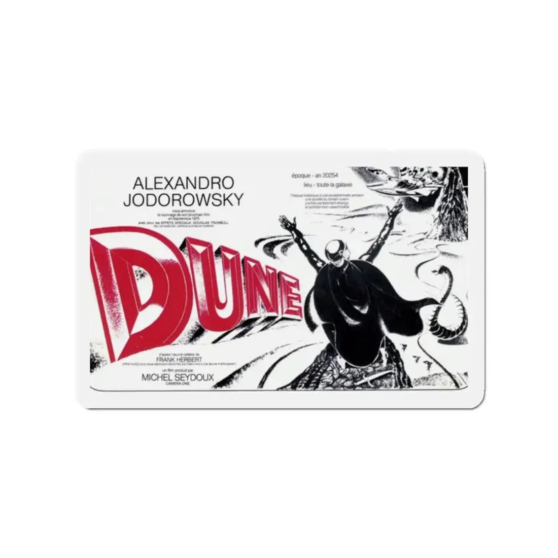 DUNE (JODOROWSKY) Movie Poster - Refrigerator Magnet 2 Inch - The Sticker Space