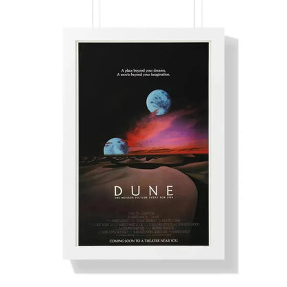 DUNE (TEASER) 1984 - Framed Movie Poster 16″ x 24″ White - The Sticker Space