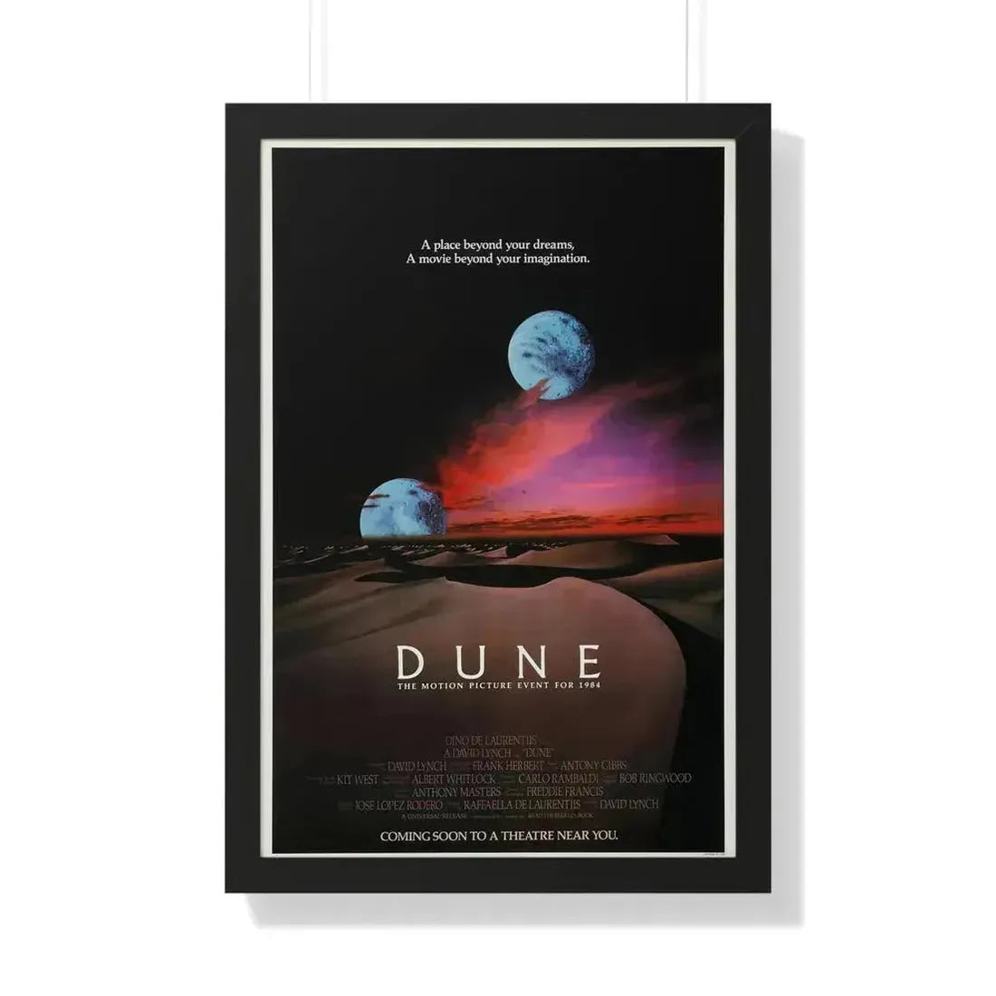 DUNE (TEASER) 1984 - Framed Movie Poster 20" x 30" Black - The Sticker Space