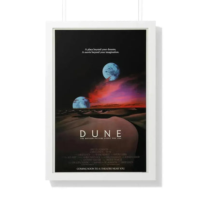 DUNE (TEASER) 1984 - Framed Movie Poster 20" x 30" White - The Sticker Space