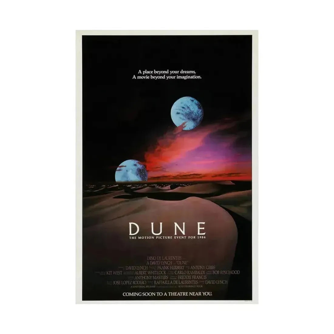 DUNE (TEASER) 1984 - Paper Movie Poster - The Sticker Space