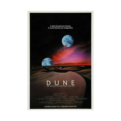 DUNE (TEASER) 1984 - Paper Movie Poster - The Sticker Space