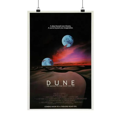 DUNE (TEASER) 1984 - Paper Movie Poster - The Sticker Space