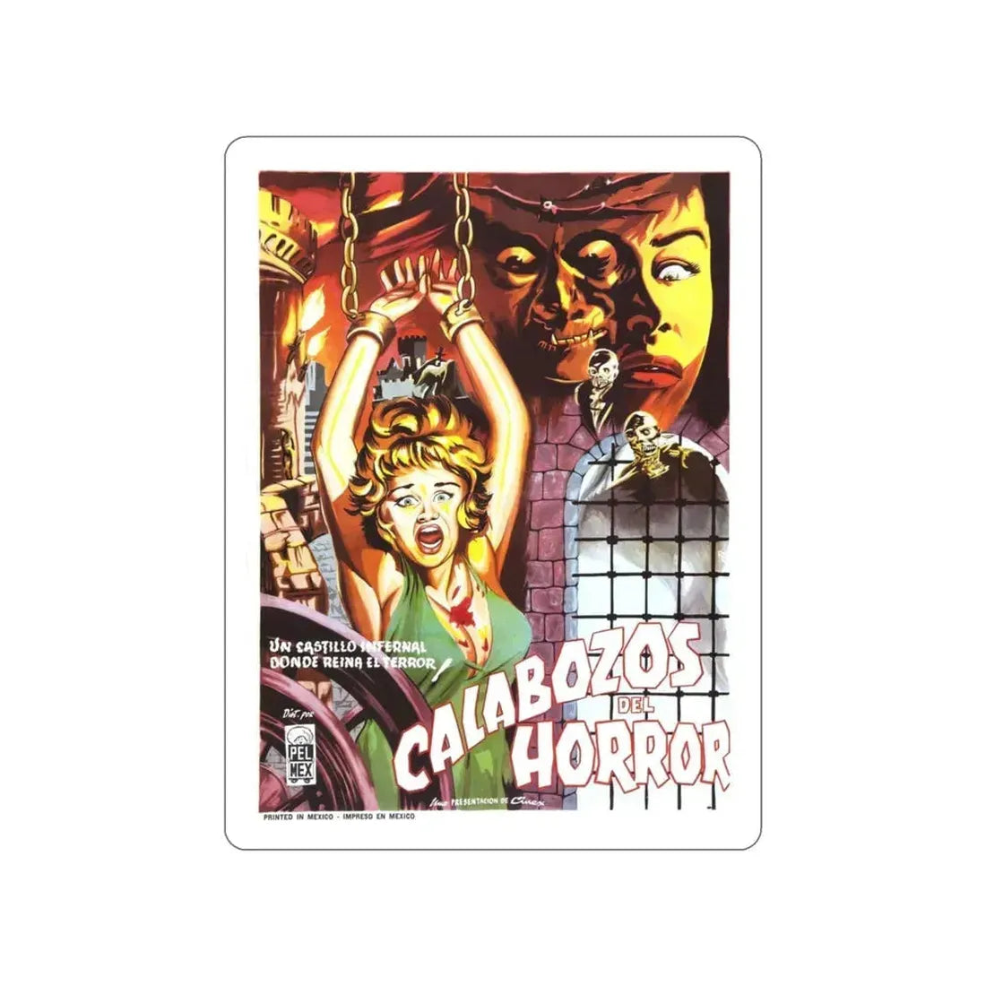 DUNGEON OF HARROW 1962 Movie Poster STICKER Vinyl Die-Cut Decal 3 Inch - The Sticker Space