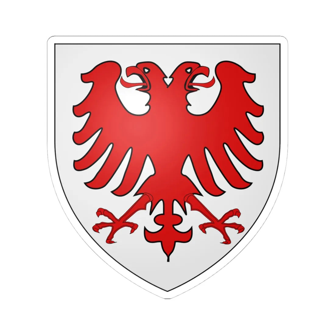 Dunlop of Dunlop arms (Scotland) (Coat of Arms) STICKER Vinyl Kiss-Cut Decal 4 Inch White - The Sticker Space