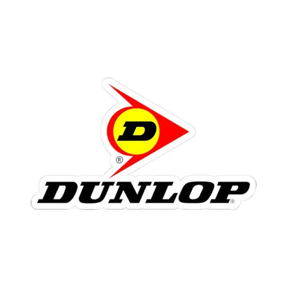Dunlop (version 3) (Logo) STICKER Vinyl Kiss-Cut Decal 3 Inch White - The Sticker Space