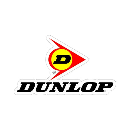 Dunlop (version 3) (Logo) STICKER Vinyl Kiss-Cut Decal 6 Inch White - The Sticker Space