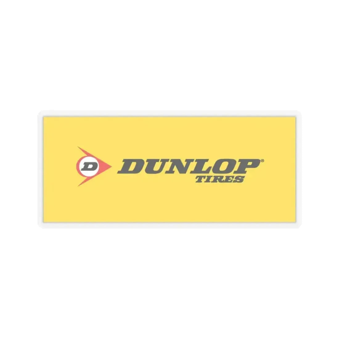 Dunlop (version 4) (Logo) STICKER Vinyl Kiss-Cut Decal 2 Inch Transparent - The Sticker Space