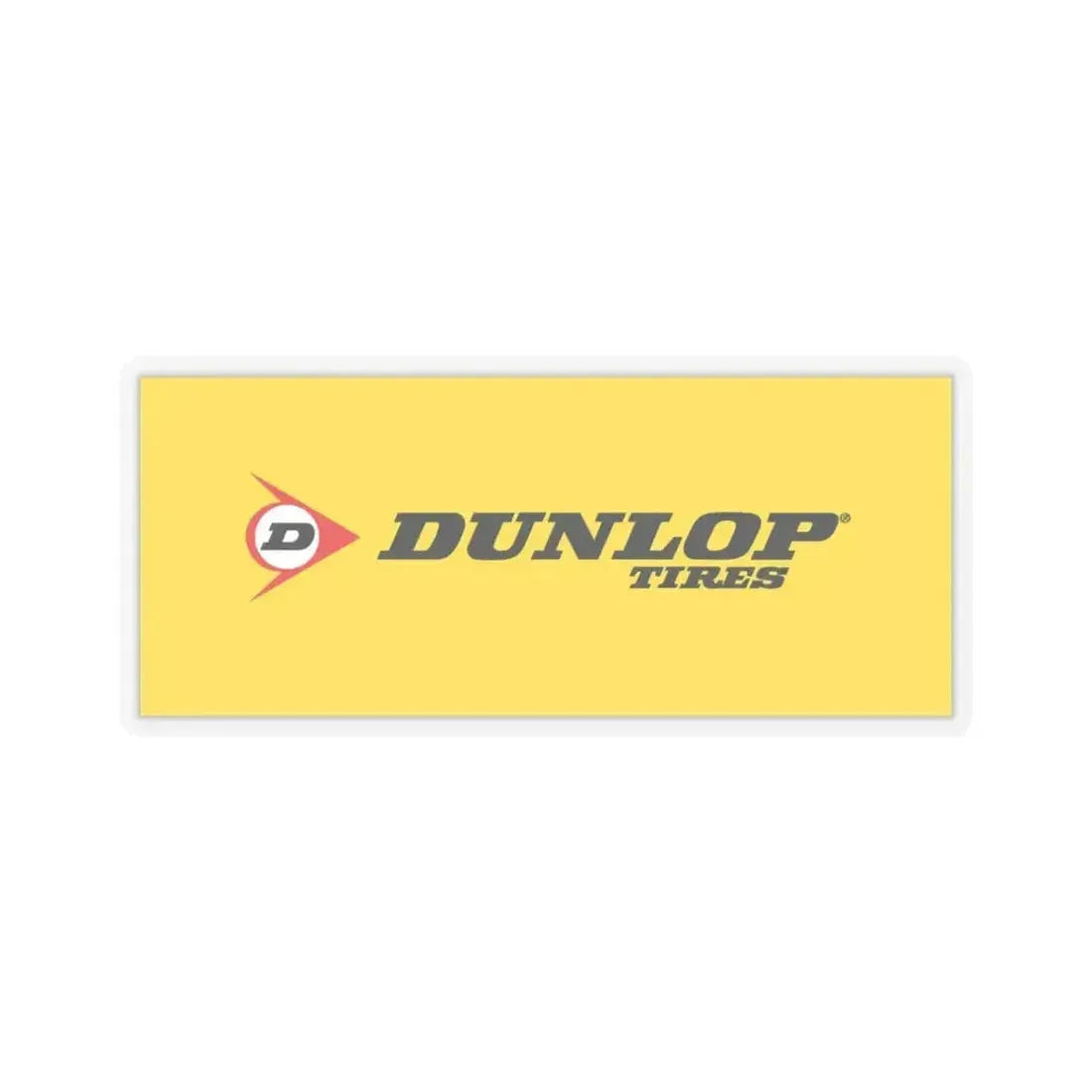 Dunlop (version 4) (Logo) STICKER Vinyl Kiss-Cut Decal 3 Inch Transparent - The Sticker Space