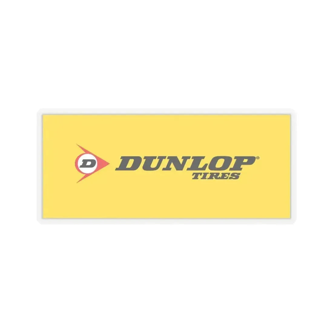 Dunlop (version 4) (Logo) STICKER Vinyl Kiss-Cut Decal 6 Inch Transparent - The Sticker Space