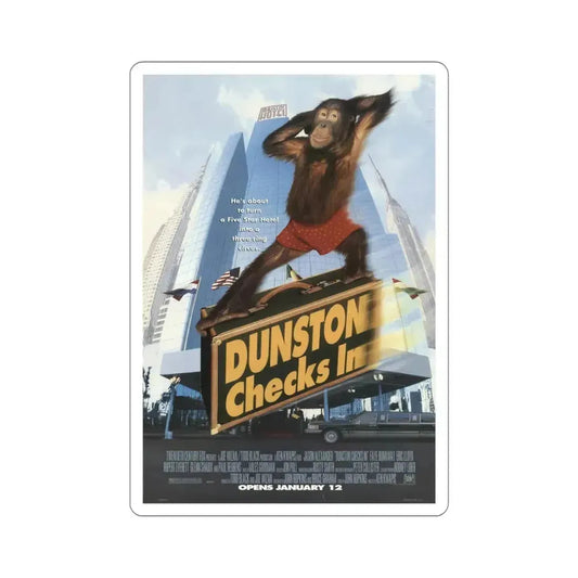 Dunston Checks In 1996 Movie Poster STICKER Vinyl Die-Cut Decal 6 Inch - The Sticker Space