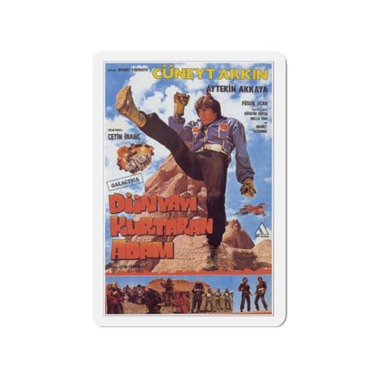 DUNYAYI KURTARAN ADAM (TURKISH STAR WARS) 1982 Movie Poster - Die-Cut Magnet-3" x 3"-The Sticker Space