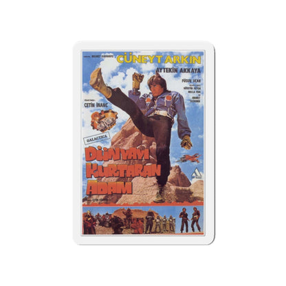 DUNYAYI KURTARAN ADAM (TURKISH STAR WARS) 1982 Movie Poster - Die-Cut Magnet-5" x 5"-The Sticker Space