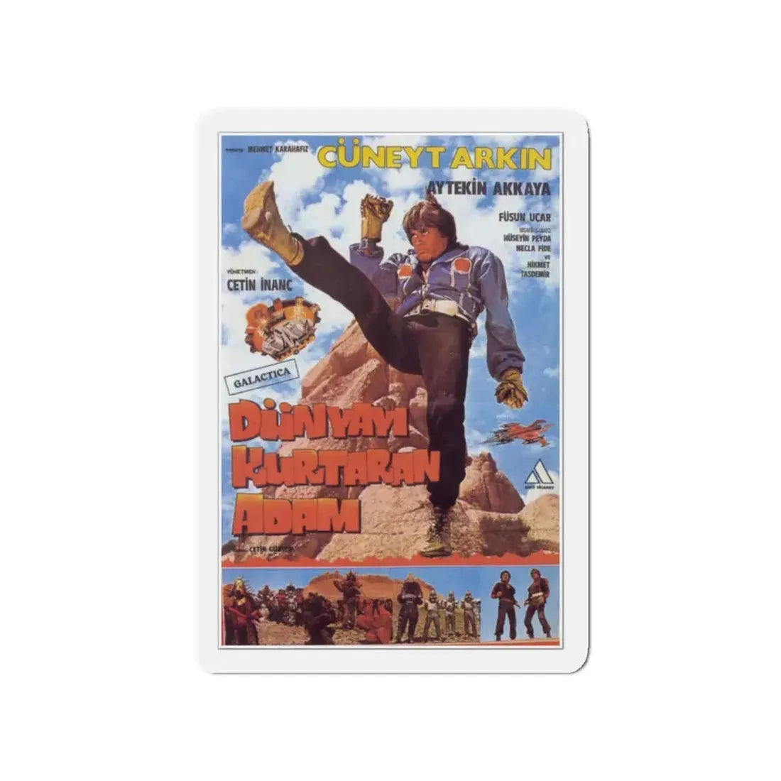 DUNYAYI KURTARAN ADAM (TURKISH STAR WARS) 1982 Movie Poster - Refrigerator Magnet 4 Inch - The Sticker Space