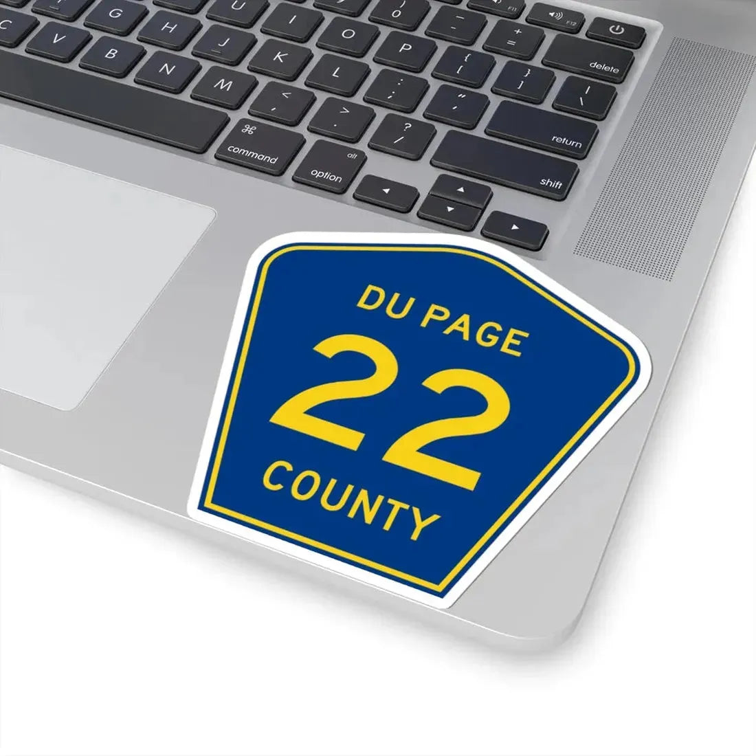 DuPage County 22 (Illinois) (Road Sign) STICKER Vinyl Kiss-Cut Decal - The Sticker Space
