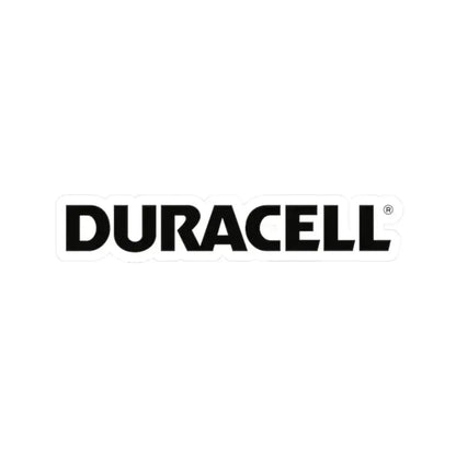 Duracell (Logo) STICKER Vinyl Kiss-Cut Decal 2 Inch White - The Sticker Space