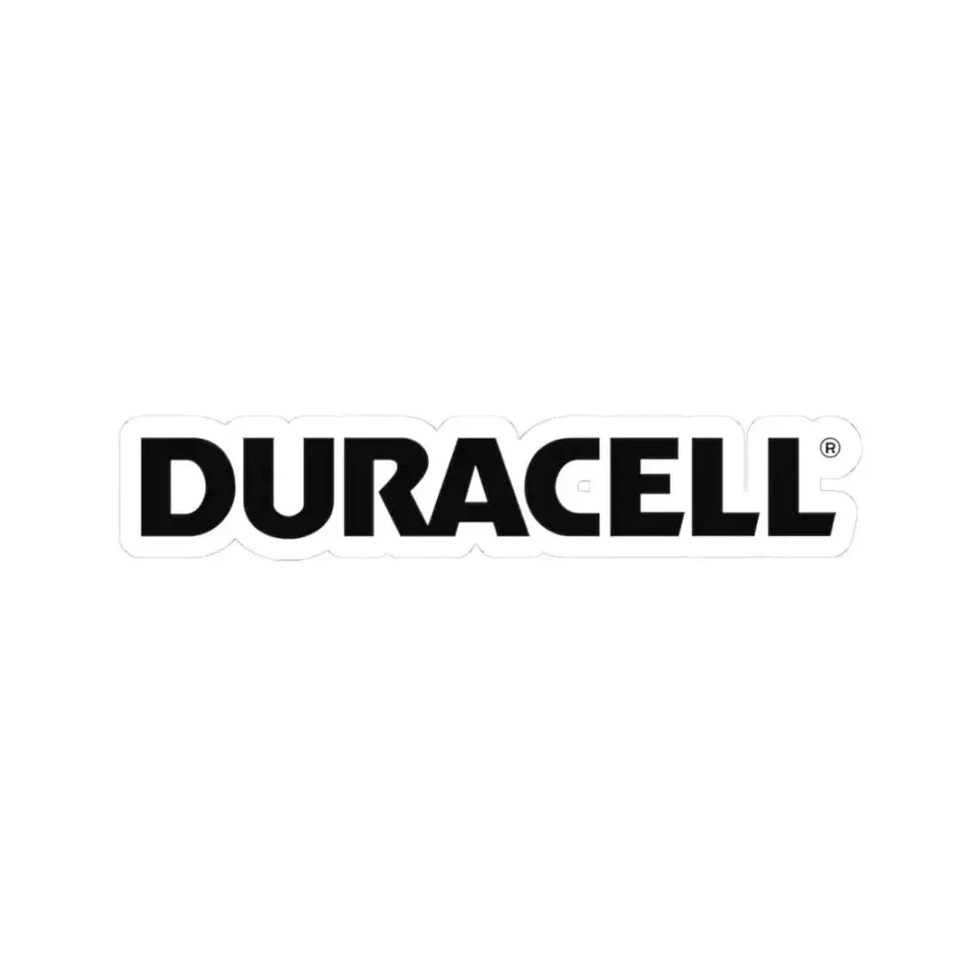 Duracell (Logo) STICKER Vinyl Kiss-Cut Decal 3 Inch White - The Sticker Space