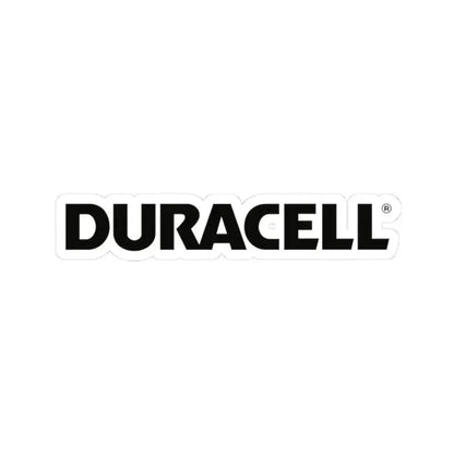 Duracell (Logo) STICKER Vinyl Kiss-Cut Decal 3 Inch White - The Sticker Space