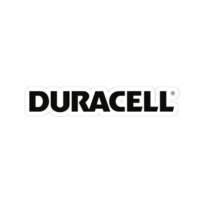 Duracell (Logo) STICKER Vinyl Kiss-Cut Decal 4 Inch White - The Sticker Space