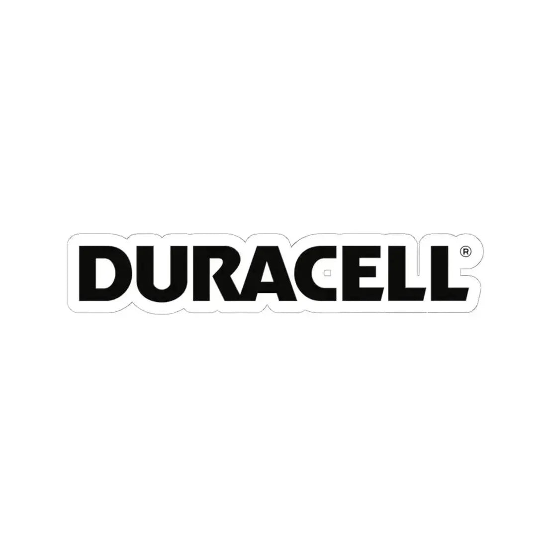 Duracell (Logo) STICKER Vinyl Kiss-Cut Decal 6 Inch White - The Sticker Space