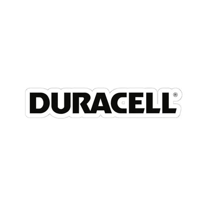 Duracell (Logo) STICKER Vinyl Kiss-Cut Decal 6 Inch White - The Sticker Space