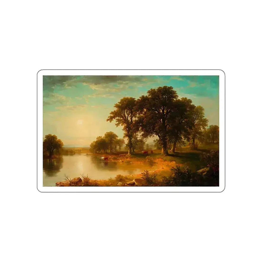 DURAND, Asher Brown - Summer Afternoon (Artwork) STICKER Vinyl Die-Cut Decal White Die-Cut 6 Inch - The Sticker Space