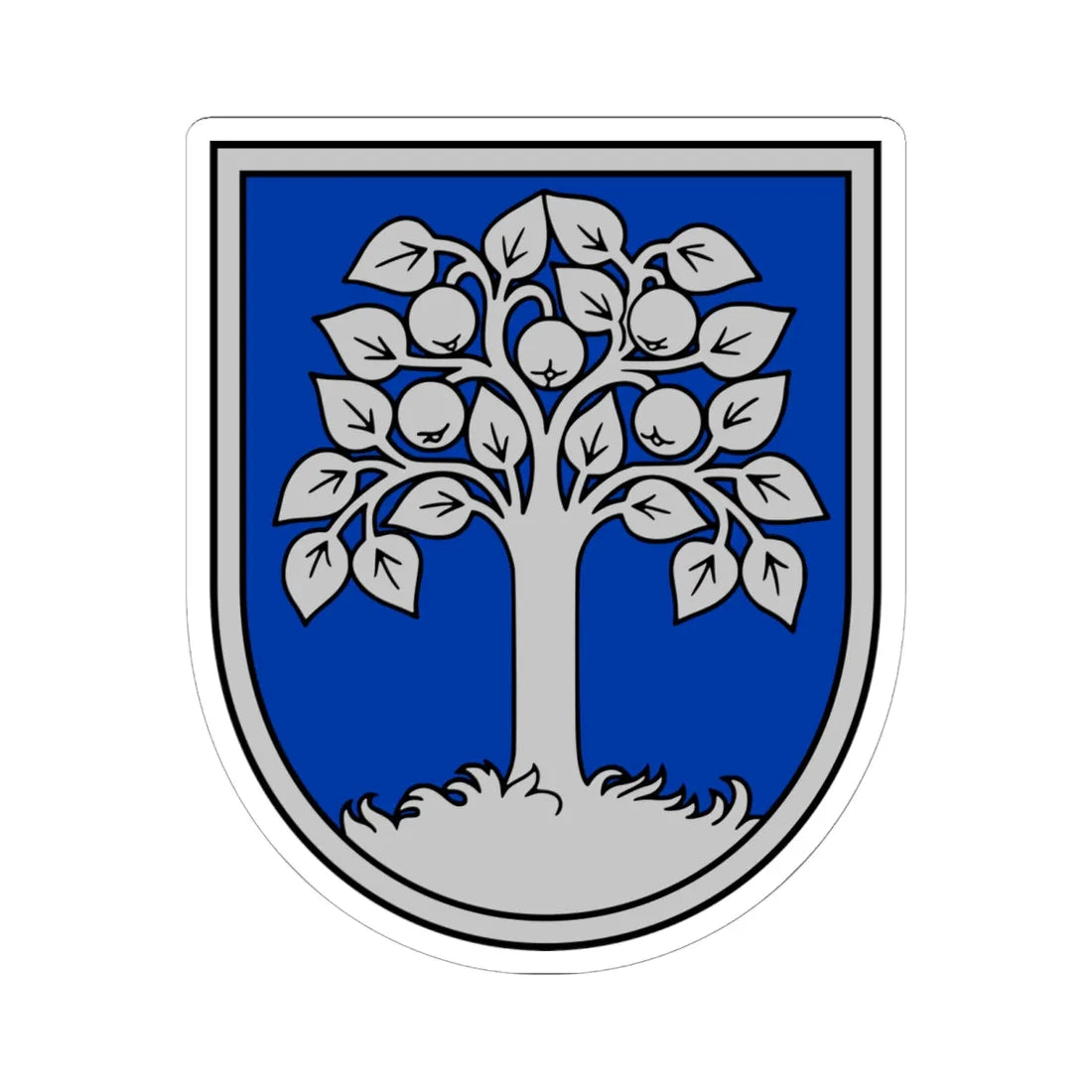 Durbes novads COA (Latvia) (Coat of Arms) STICKER Vinyl Kiss-Cut Decal 6 Inch White - The Sticker Space