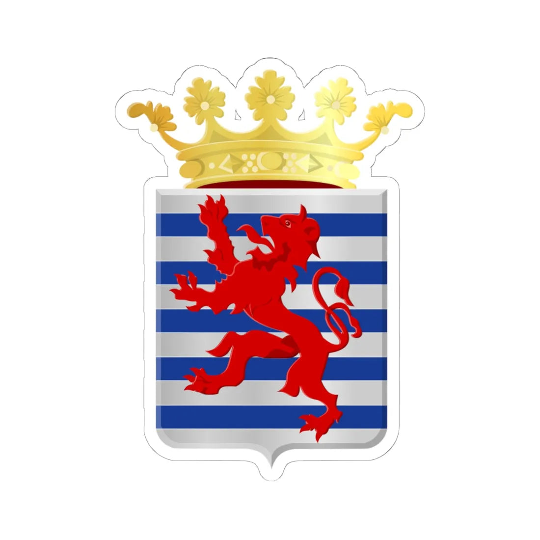 Durbuy wapen (Belgium) (Coat of Arms) STICKER Vinyl Kiss-Cut Decal - The Sticker Space