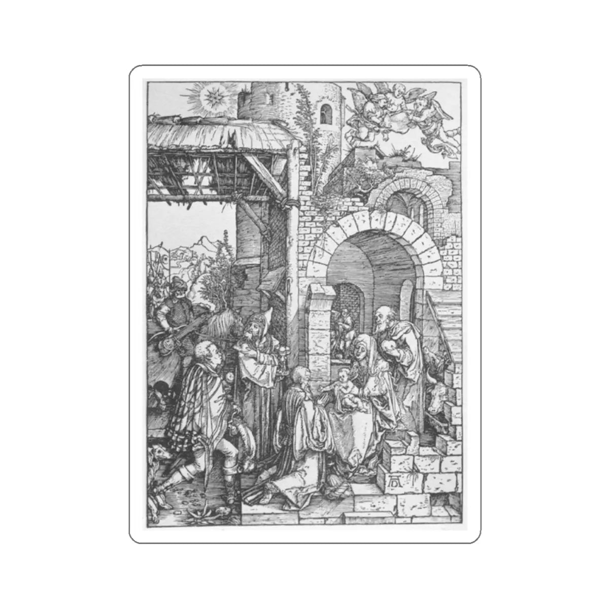 SKU:50551965776964624454 Sticker types:White Shape:Die-Cut Sizes:2" × 2"