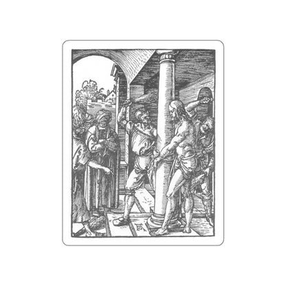 DURER, Albrecht - 17. The Flagellation (Artwork) STICKER Vinyl Die-Cut Decal White Die-Cut 6 Inch - The Sticker Space